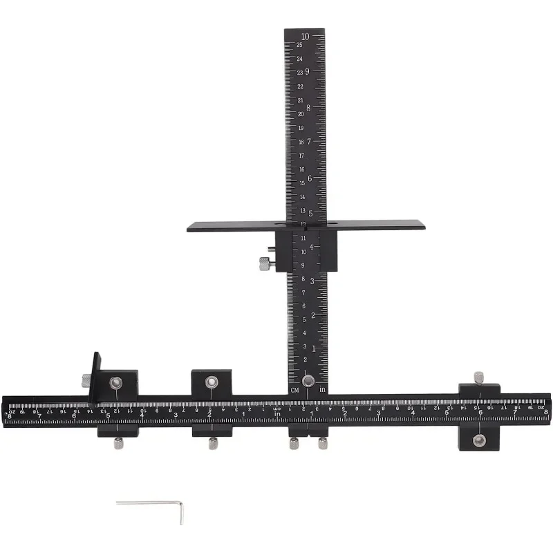1PC Aluminum Alloy Cabinet Handle Drilling Locator Universal Punch Positioning Fixture for Cabinet Door Hardware Installation