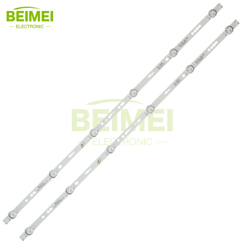 Strip lampu latar TV, MS-T320-3030-08A MC-32A06X MS-L2430 V2 TV Strip lampu LED Bar Led untuk 32 inci Mingcai M32H 2 buah/S