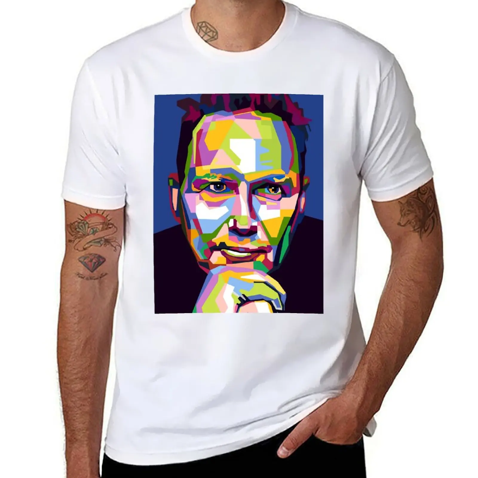 

Abstract geometric Norm macdonald in WPAP T-Shirt cotton t shirt pack t shirt custom print