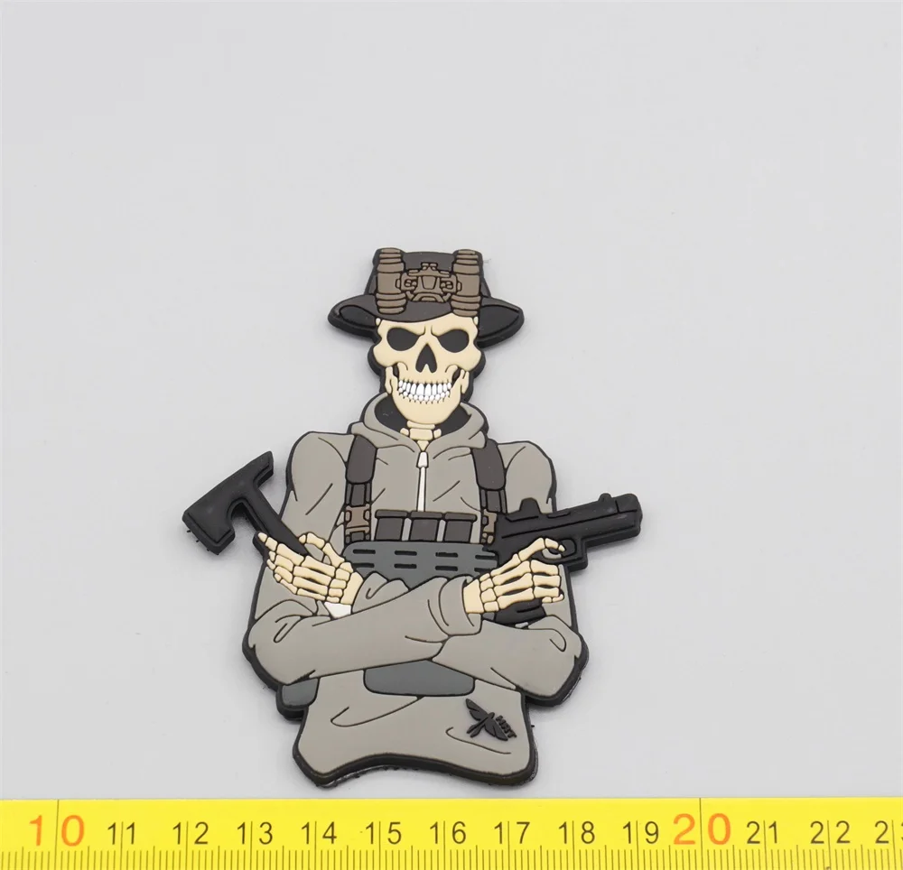 EASY&SIMPLE 1/6 ES HRT06MM HRT US. Soldier Male Head Sculpt Carving Skull Head Halloween Festivals Medals For 12" Doll Figure - Image 6