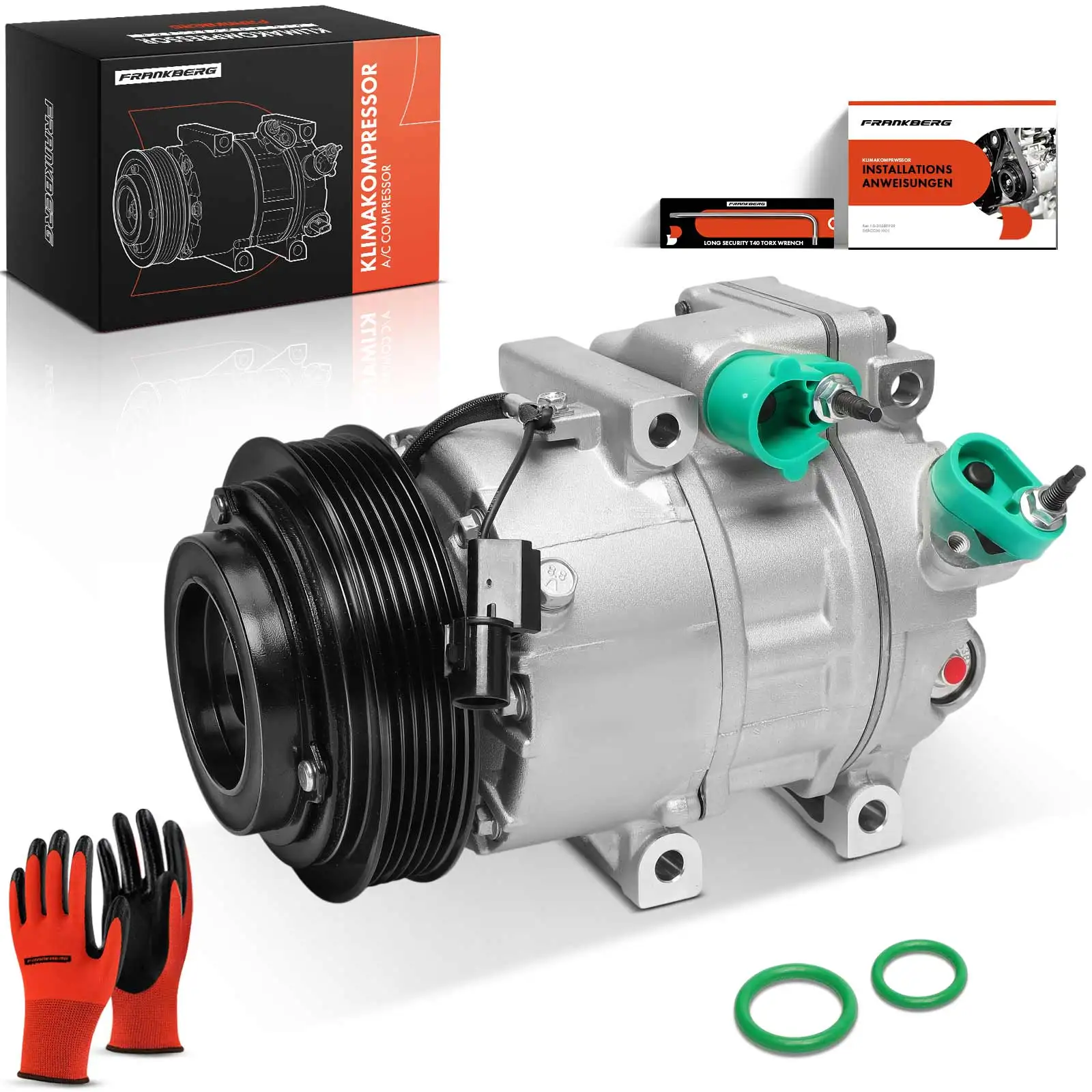 Frankberg 1x compresseur de climatisation pour Hyundai Santa Fé Sonata KIA Magentis 977013 L270 977013 L275 89298 CO11746C