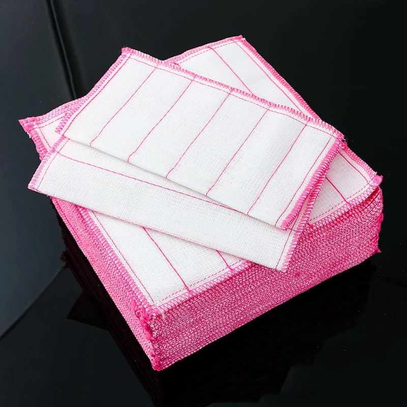 Microfiber Cleaning Cloths Super Absorbent Non-woven Kitchen Scouring Pads Rags Dishcloths Household Dishwashing Cloth Towels