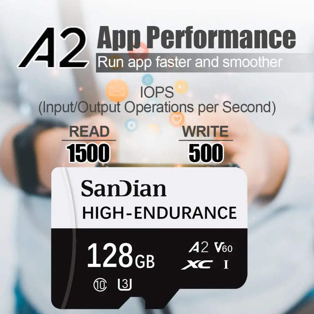 Original Memory Card 128GB Class 10 V60 TF Card 1TB Mini SD Card 512GB 256GB A2 U3 Micro Card 2TB High Speed TF Card