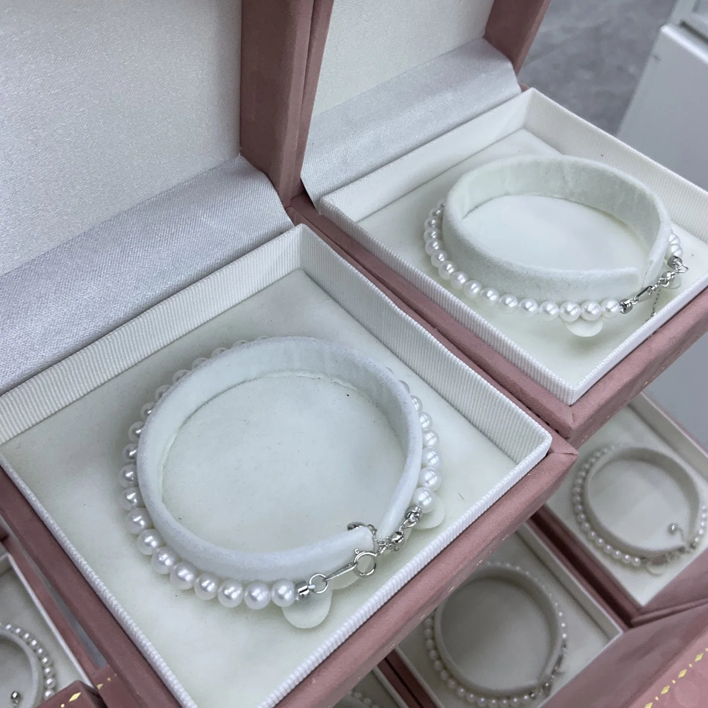 Exquisite bracelet AAAA4-5mm natural Japanese pearl bracelet 18cm+3cm adjustable bracelet 925s-1 piece