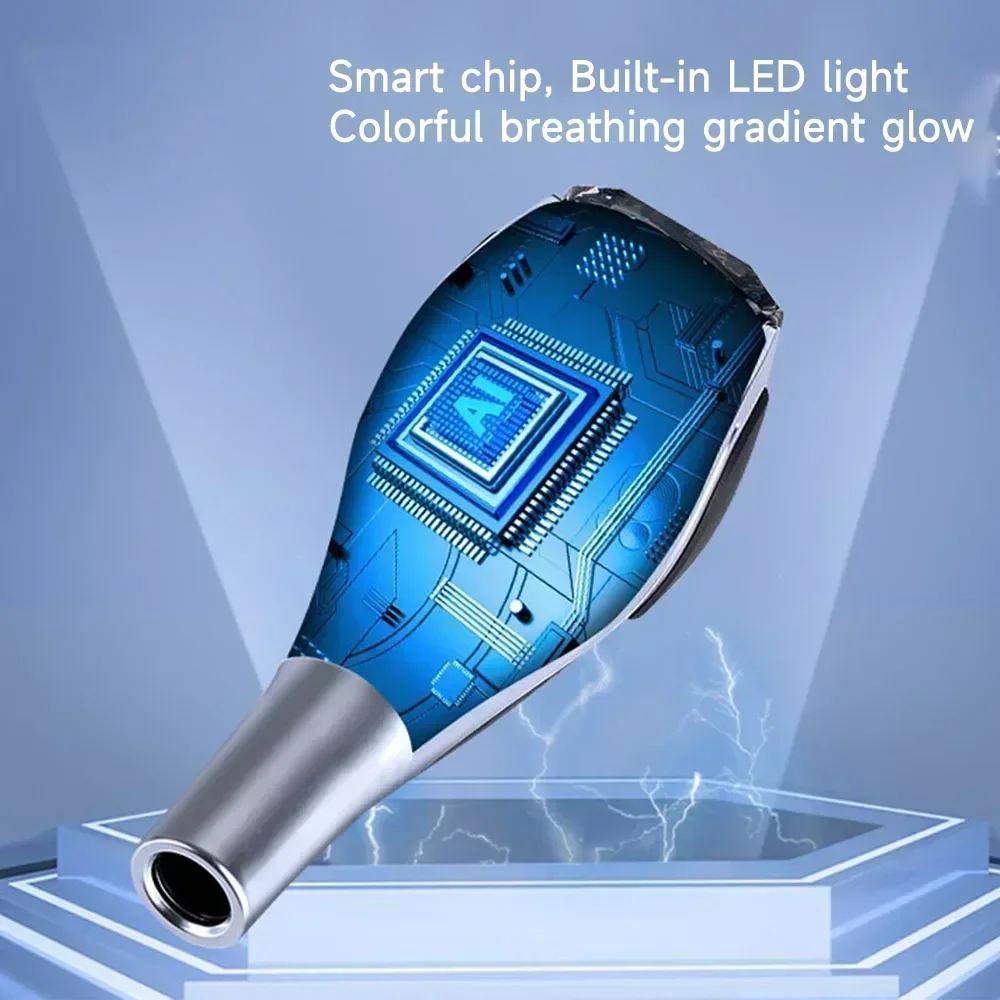Car Universal Crystal Handle Gear Shift Knob Gear Head with LED For Fiat Abarth 695 695 Grande Punto evo Stilo 124 Spider 500C