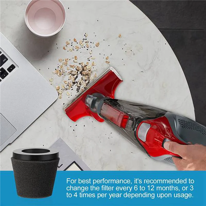 فلتر بديل A01V-10Pack متوافق مع المكنسة الكهربائية المحمولة Dirt Devil Scorpion طراز F117، مقارنة بالأجزاء AD40117