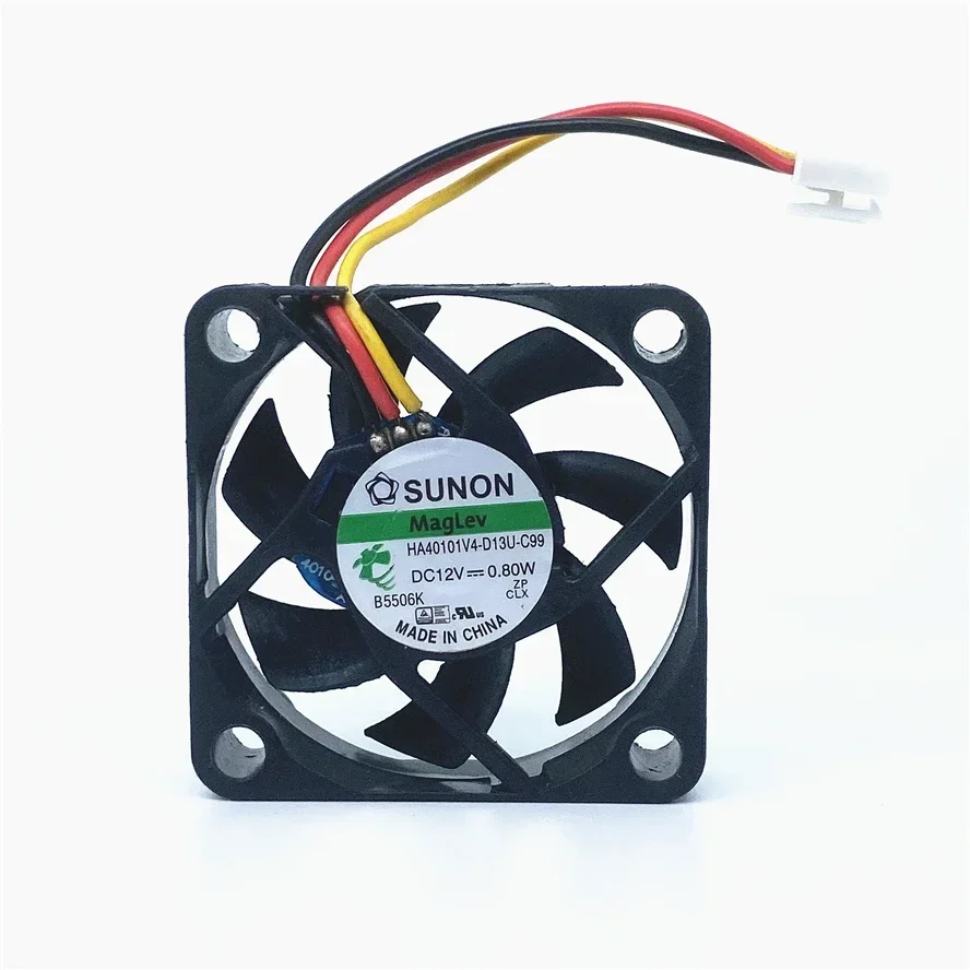 

pa SUNON Maglev 4010 40mm 40x40x10mm Cooling Fan 4CM HA40101V4-D13U-C99 DC12V 0.8W For 3D Printer North Bridge Chip Fan 3pin