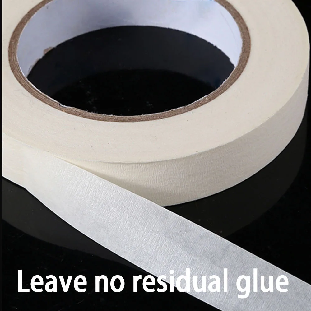 White Masking Tape High-Viscosity Textured Paper Adhesive Tape Joint Sealant Art Wall Sticker Color Separation Paper