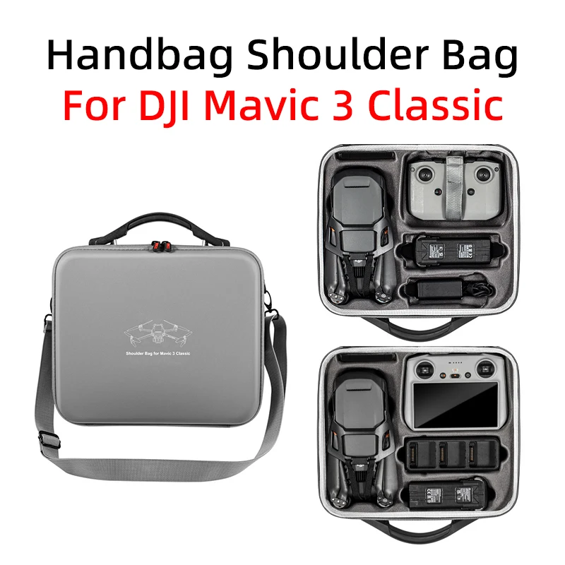 

For DJI Mavic 3 Classic Drone RC-N1/RC Remote Controller Storage Box HandBag Portable Shoulder Bag Protective Case Accessories