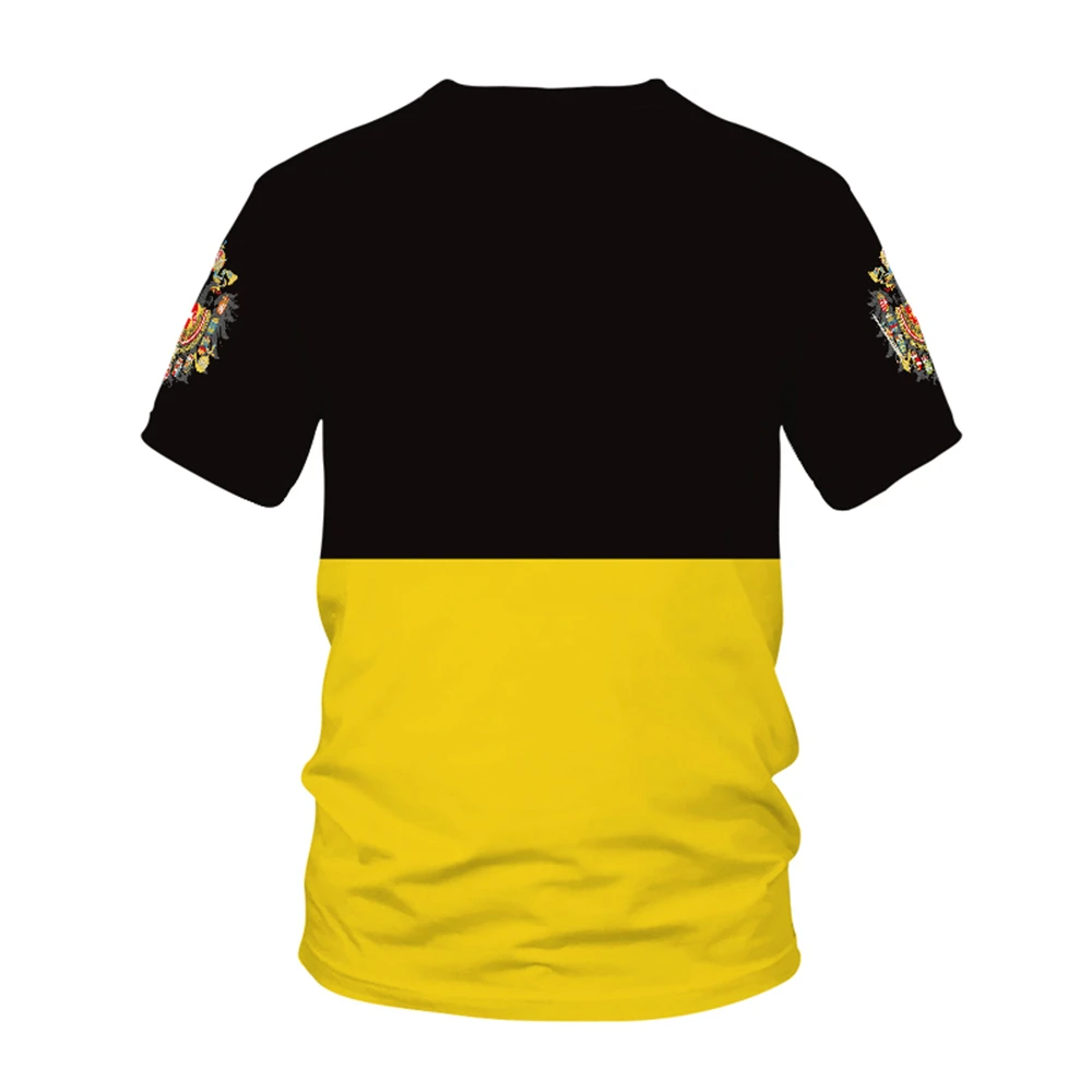 Austria-Węgryska flaga narodowa wzór T-shirt męski gorąco sprzedający się nowy letni damski T-shirt z krótkim rękawem topy koszula dziecięca 3D