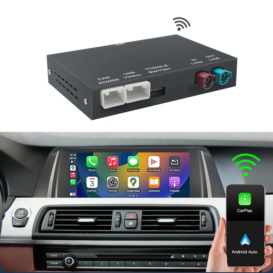 Wireless Apple CarPlay android auto box for BMW NBT CIC CCC System 