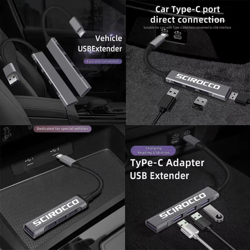 

Автомобильная док-станция типа usb3.0, многопортовая док-станция One Drag Four, разветвитель из алюминиевого сплава для ноутбука VW Volkswagen Scirocco Golf 4, 5, 6, 7 Jetta Caddy