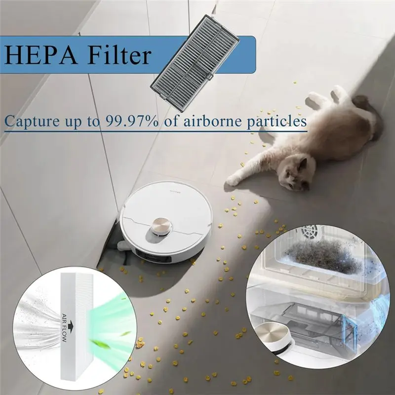 Y42A-Accessories For Dreame X40 Ultra/L40 Ultra/X40 Ultra Complete, Replacement Kit Main Brush Filters Side Brushes Dust Bags
