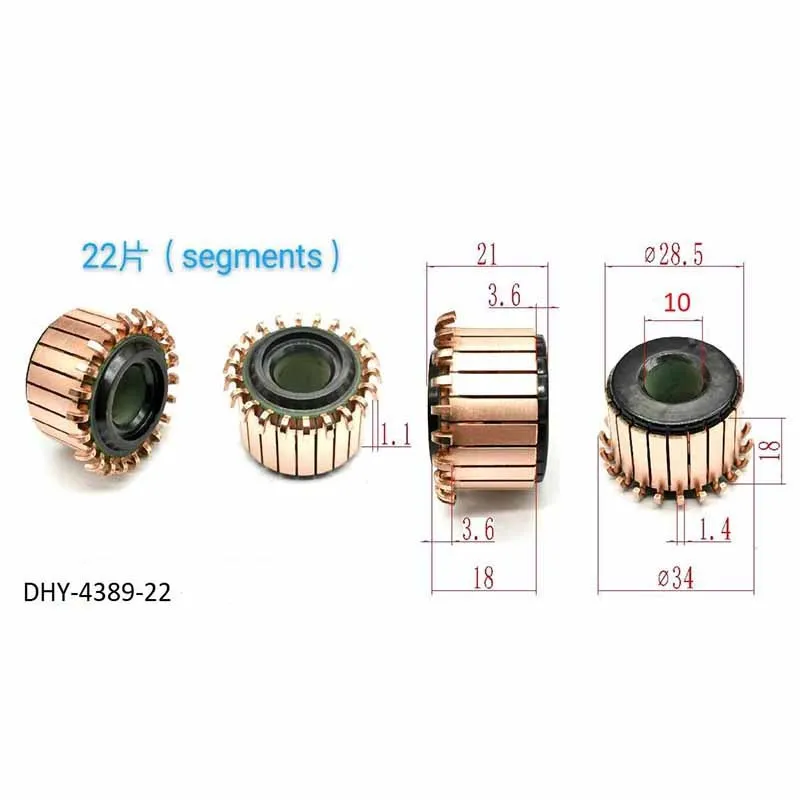 28.5*10*18*22P Dhy-4389-22 Is Suitable for Motor Commutators, Rectifiers, and Copper Heads