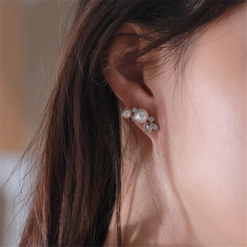 

Gold Plated Pearl Earring Settings, DIY Jewelry Making Supplies, Blank Ear Stud Bases for Handmade Accessories, 1pair No Pearl