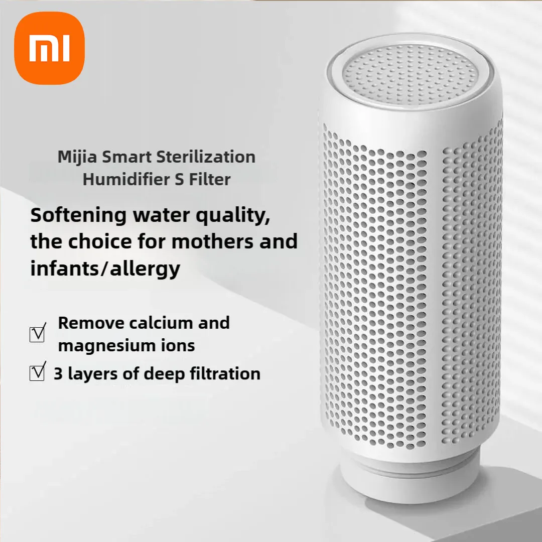 Умный увлажнитель для стерилизации Xiaomi Mijia S, фильтр, смягчающий очиститель, улучшенное увлажнение воздуха, подходит для увлажнителя S