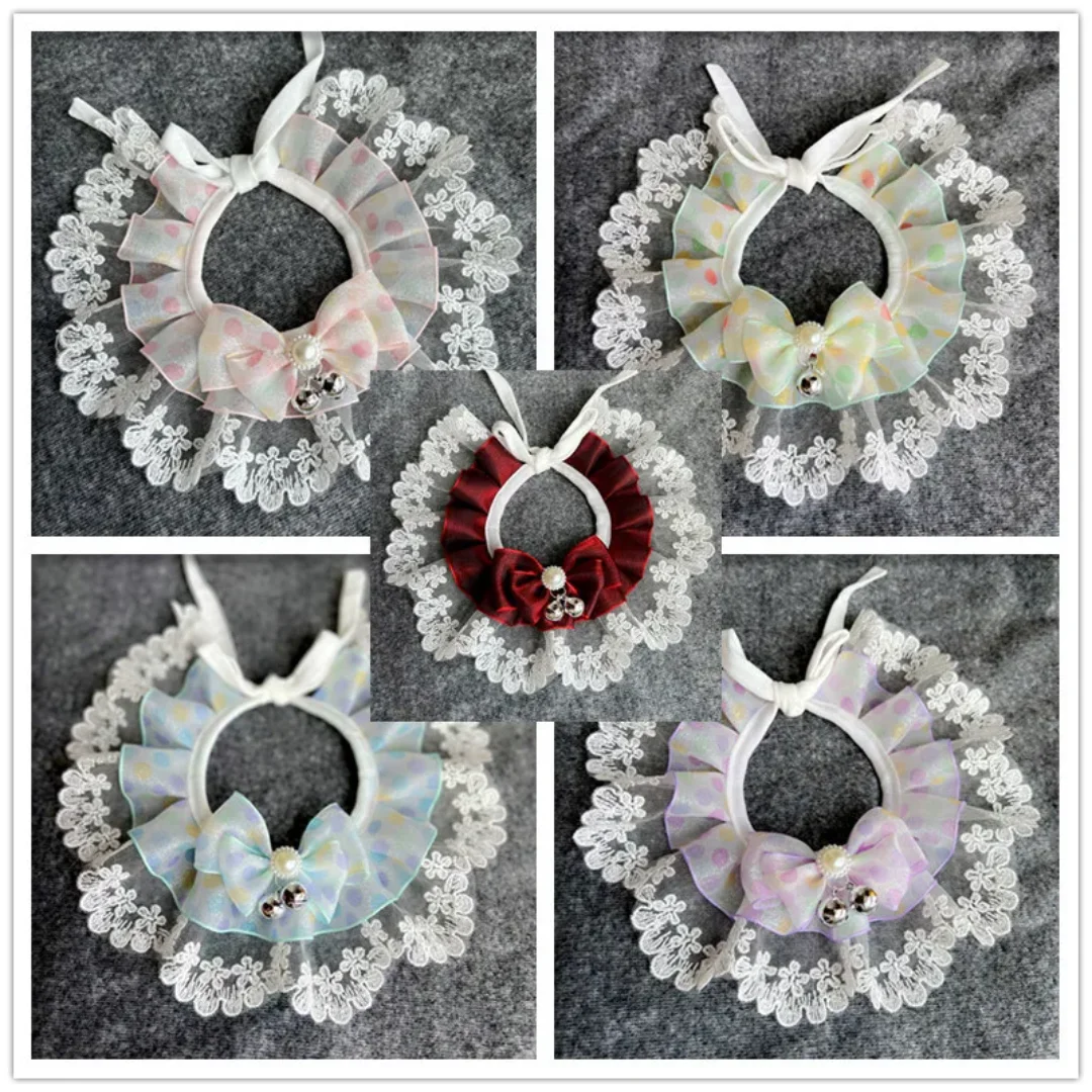 Cat Dog Bibs Collar Floral Emb - đánh giá và giá Dog Bandana Scarf