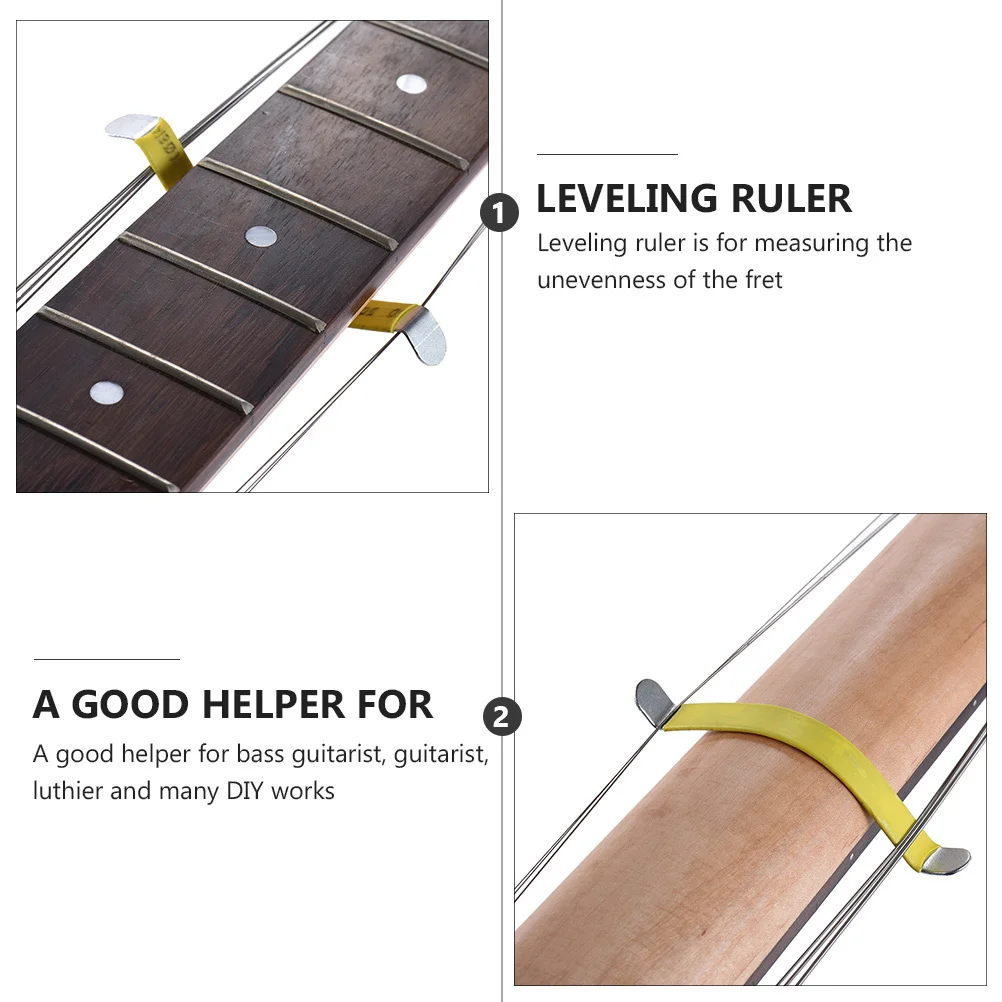 مجموعة أدوات الجيتار مسطرة التسوية Luthier سلك الحنق تتويج ملف إصلاح الروك الرملي لوحة الأصابع طقم حماية طحن