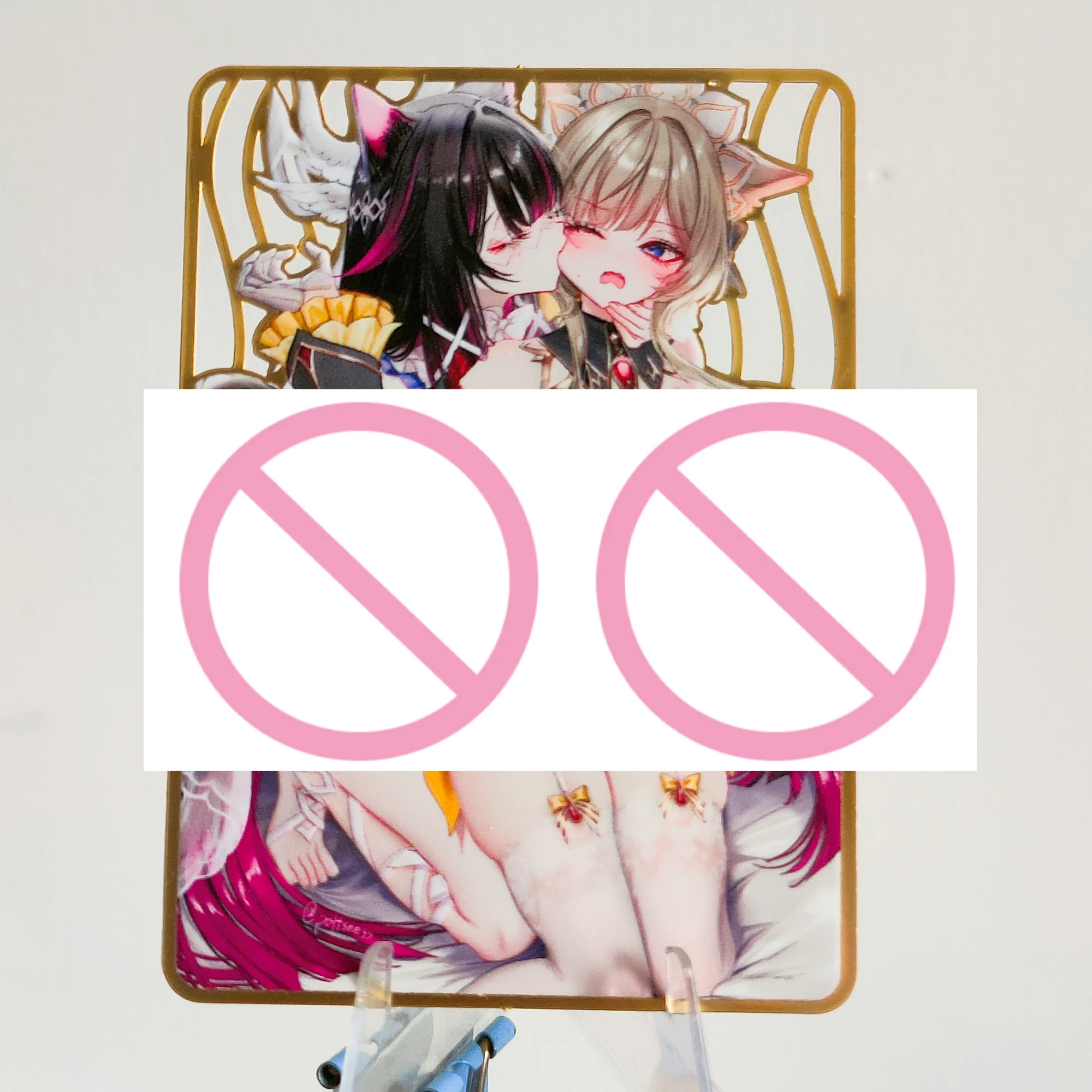 63X88Mm Diy Self Made Goddess Story Genshin Impact Sandrone Metal Collection Card Shinano Cute Anime Cards Gift Toys