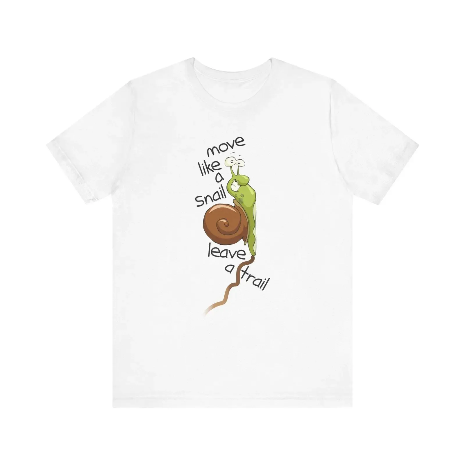 move like a snail leave trail tee illustration slow life humor vintage Washed Top For Everyday Wear streetwear fashion Unisex