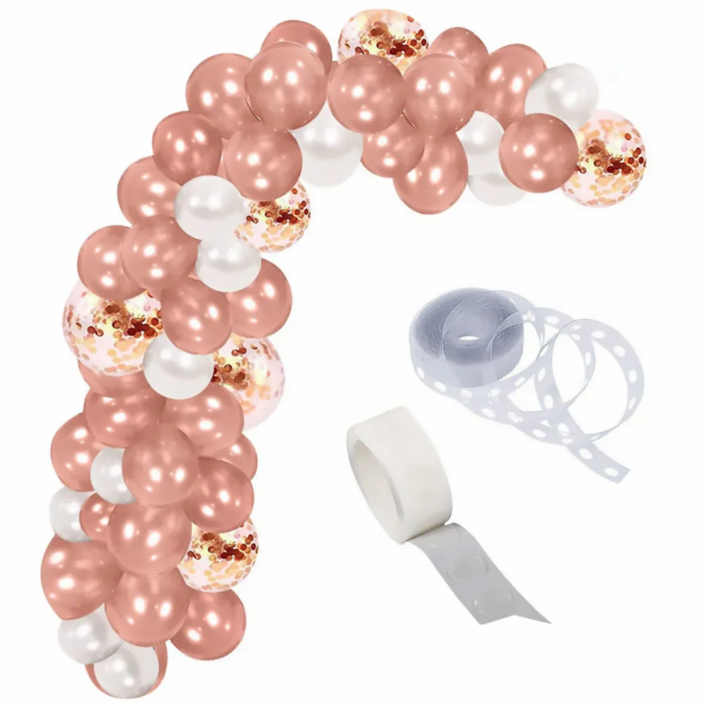 

Rose Gold Balloons Set 10 12 inch 120 10 inch Latex Confetti Wall nament Party Supplies Decorative Letter Photo Background