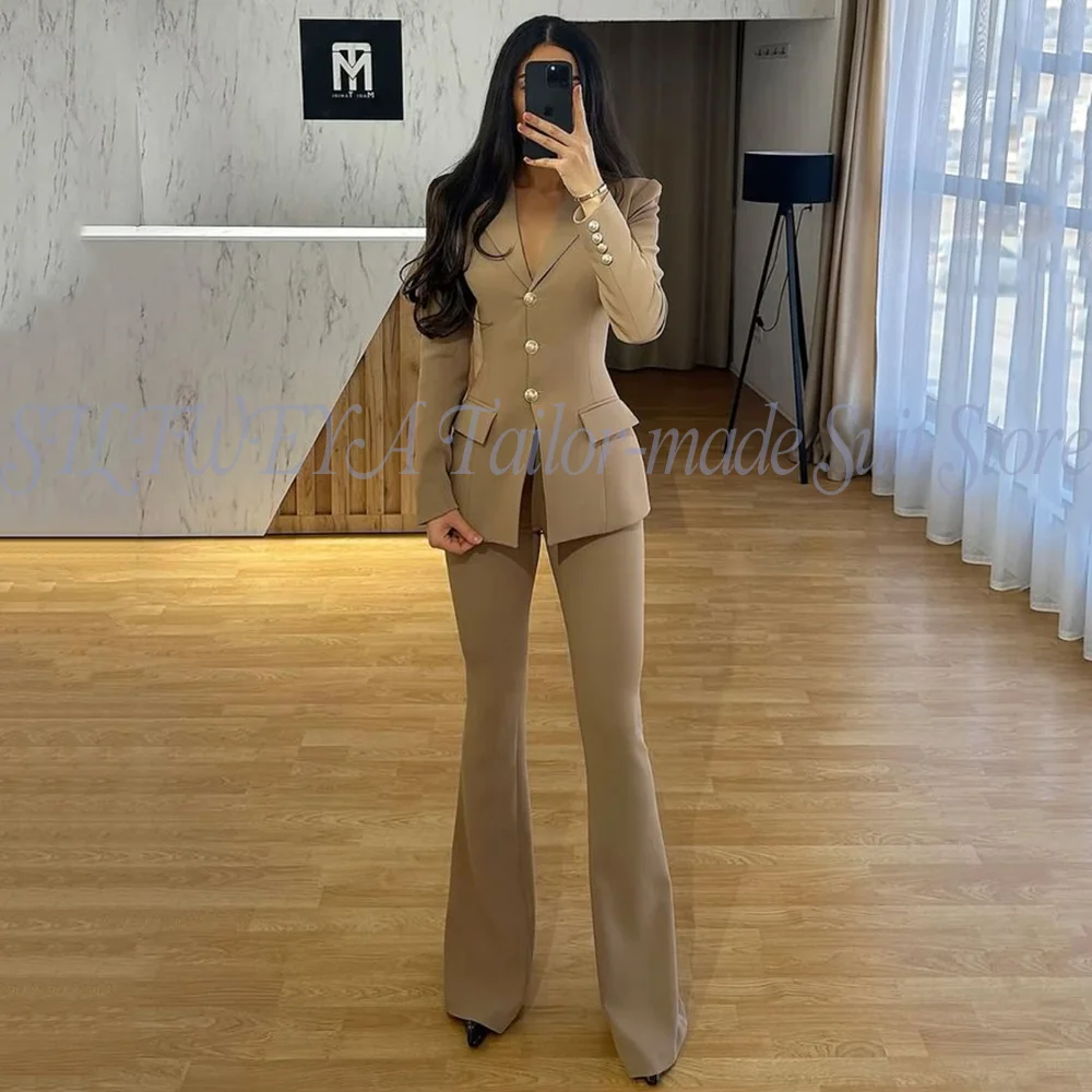 2026 New Arrival Luxury Women Single Breasted 2 Pieces Blazer Pants Office Casual Lady Chic Outfits Trajes De Mujer Elegante