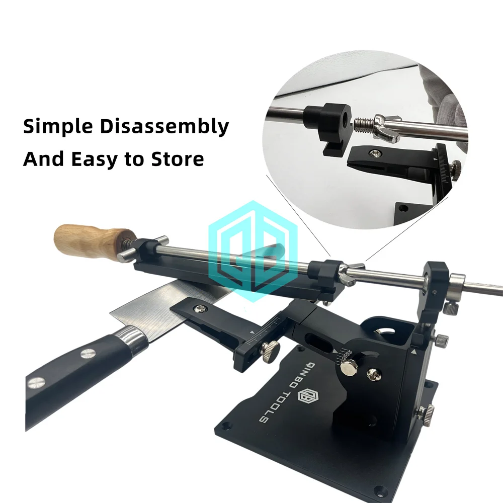 Professional Fixed Knife Sharpener Kit 3 Whetstones + Polishing Tool Design for Kitchen/EDC Knives Easy Clean & Compact Storage