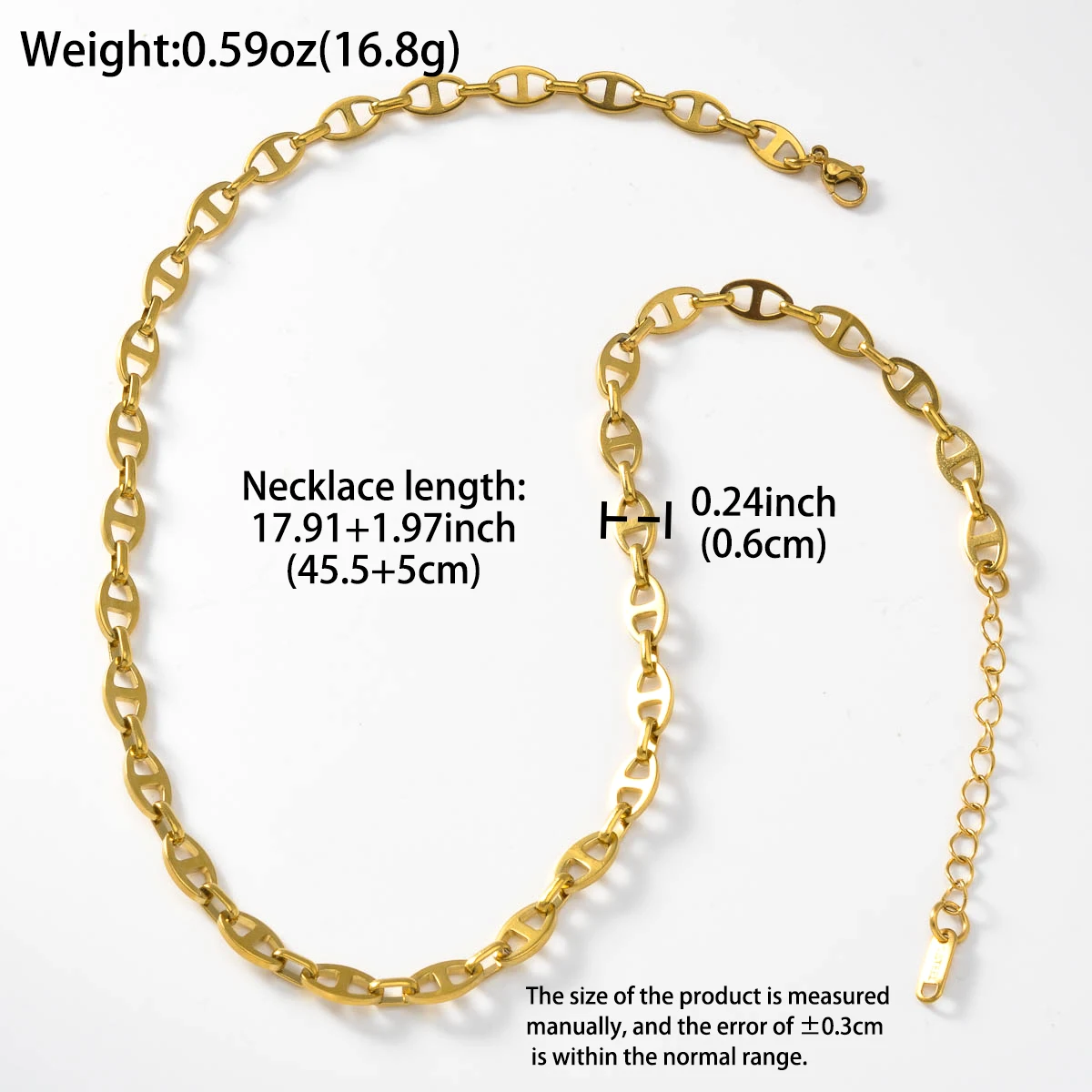 Retro Minimalist Necklace Stainless Steel Gold Plated Vintage Style Chain Elegant Collarbone Length Dainty Jewelry Gift