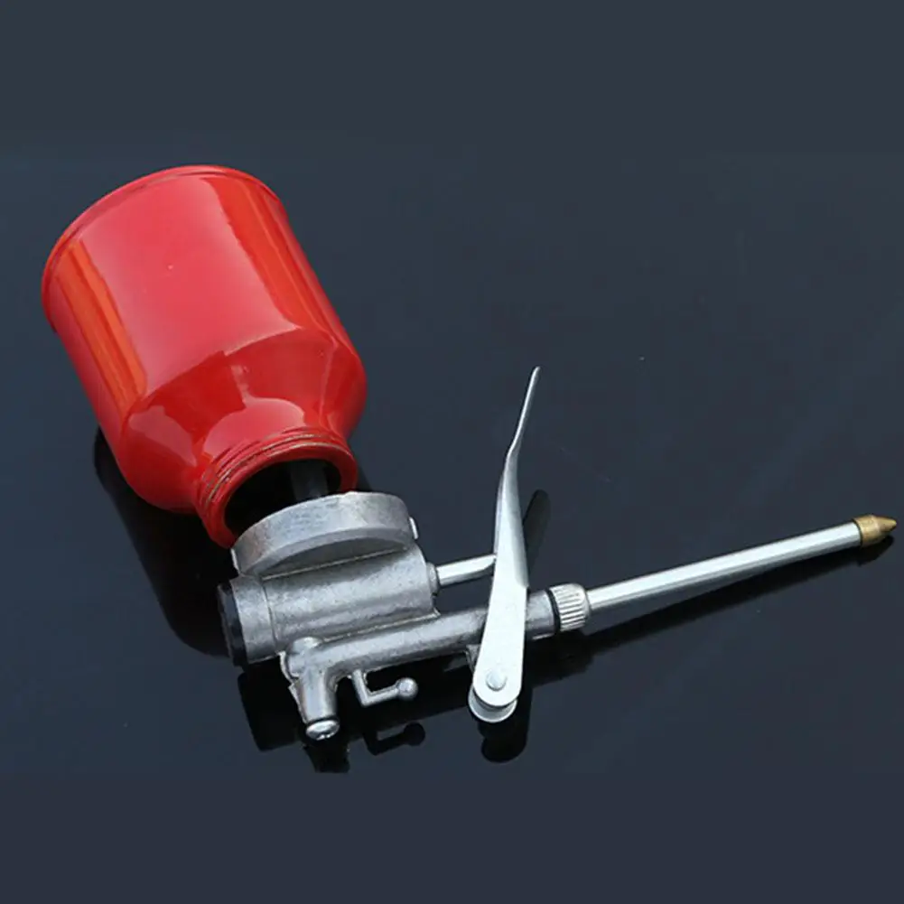250ml Oil Can Spout Thumb Pump Workshop Oiler Oil Can Yellow Guns Oil Pump Red Pressure Grease Can Oiler High N5H4