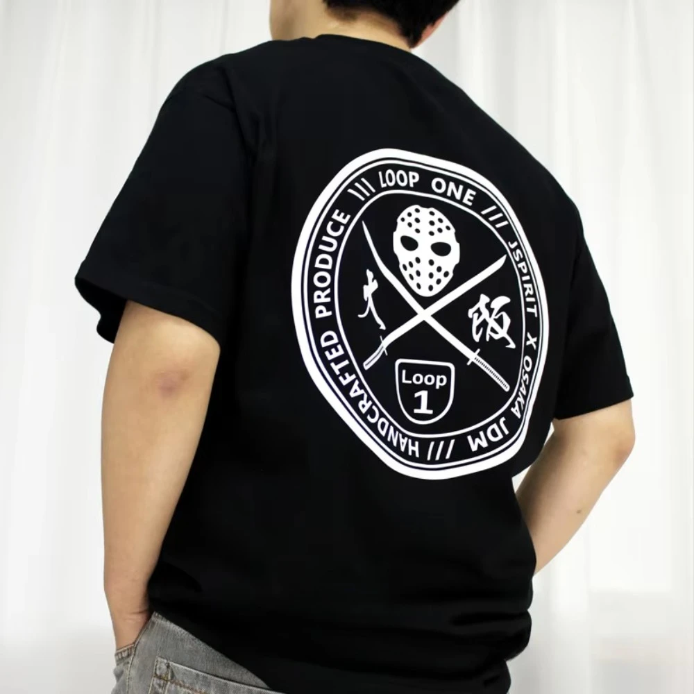 Modifiziertes Auto-Masken-T-Shirt KANJO Osaka LOOP1 Upstart Bedrucktes Kurzarm-Motorrad-Grafik-T-Shirt Atmungsaktives Freizeit-Herren-T-Shirt Sommer 2026 – Detail 4