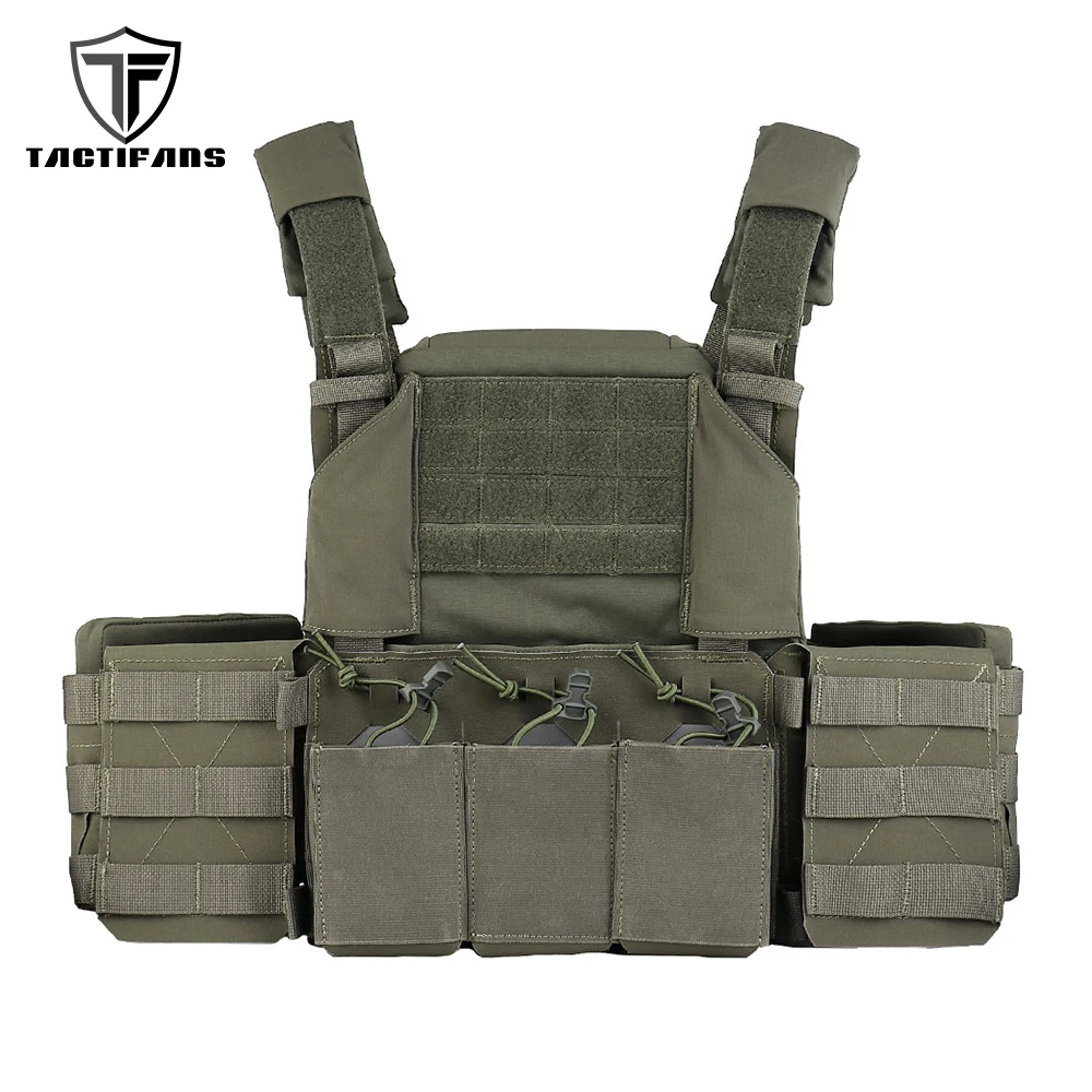 

THORAX Tactical Plate Carrier Vest Triple 5.56 7.62 Magazine Pouch Placard Panel Quick Release MOLLE Cummerbund Hunting Vest