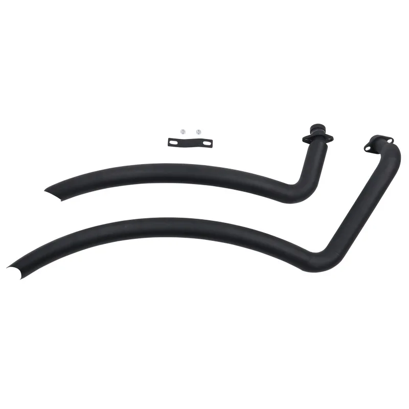 Modified tiger mouth exhaust, stainless steel retro exhaust with muffler