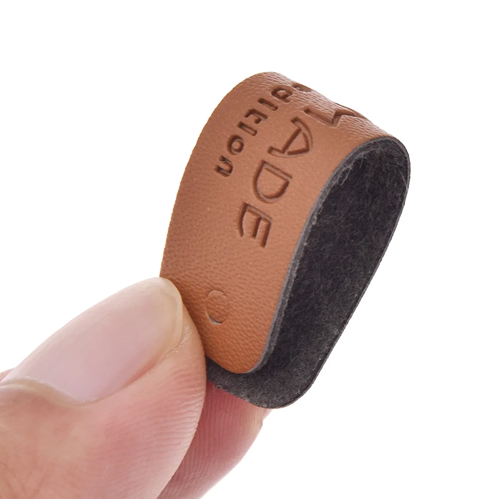 Handmade Garment Tags Labels PU Leather Labels For Jeans Bags Shoes Making Supplies