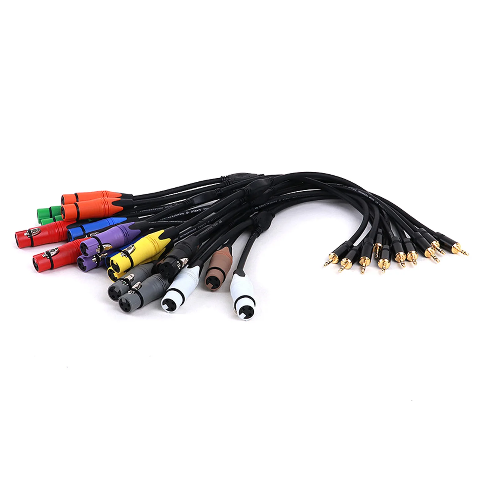 Multicolor 3Pin femmina/maschio XLR a 1/8(3.5mm) Jack Stereo cavo microfono sbilanciato cavo Mic per microfono dinamico 0.3m 0.5m