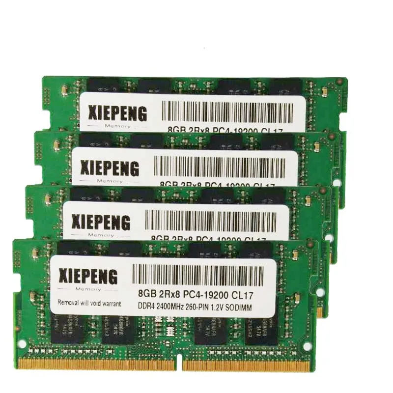 Notebook Memory DDR4 16gb 2400T 8GB 2Rx8 PC4-19200S 2400MHz RAM for ThinkPad P52s L390 L380 E595 E580 E590 T480 T470s T470p A475