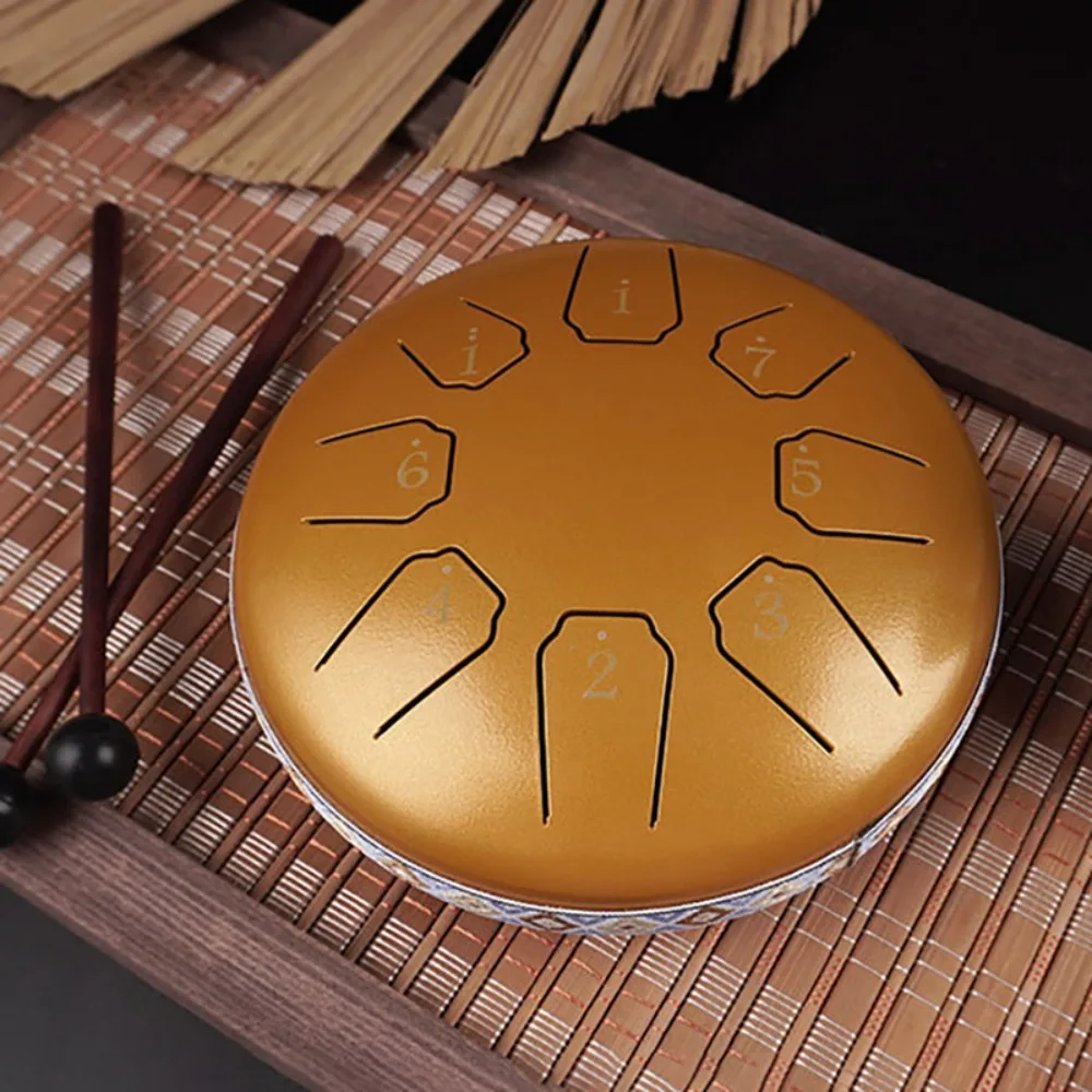 Tong Drum 6 Inch 8 Tone Mini Etherische Drums Kinderen Steel Hand Drums Yoga Meditatie Professionele Percussie Instrumenten Cadeau