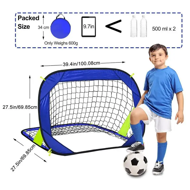어린이 축구 네트 축구 목표 훈련 네트 접이식 다목적 경량 훈련 장비 어린이 가족 성인 친구를위한