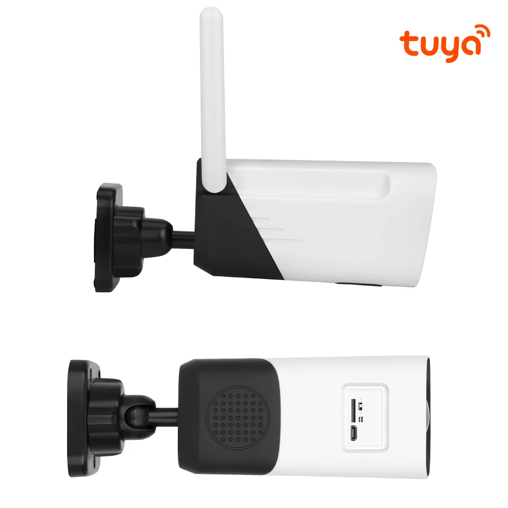 Tuya-Monitor inteligente inalámbrico para mascotas, dispositivo de vigilancia para bebés, impermeable, para jardín al aire libre, HD, 1080P, cámara de seguridad IP con batería