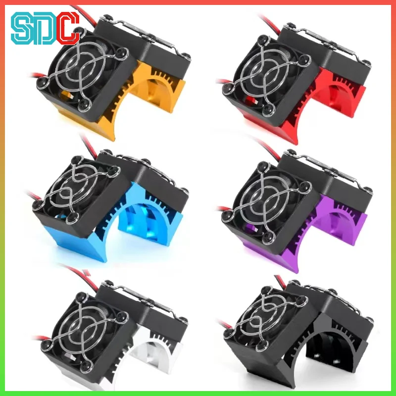 RED SPIDER Dual Fan Motor Heatsink 40-42mm Compatible with 1/7 1/8 Arrma Traxxas RC Car Fits 4068 4074 4082 4268 4274 Motors