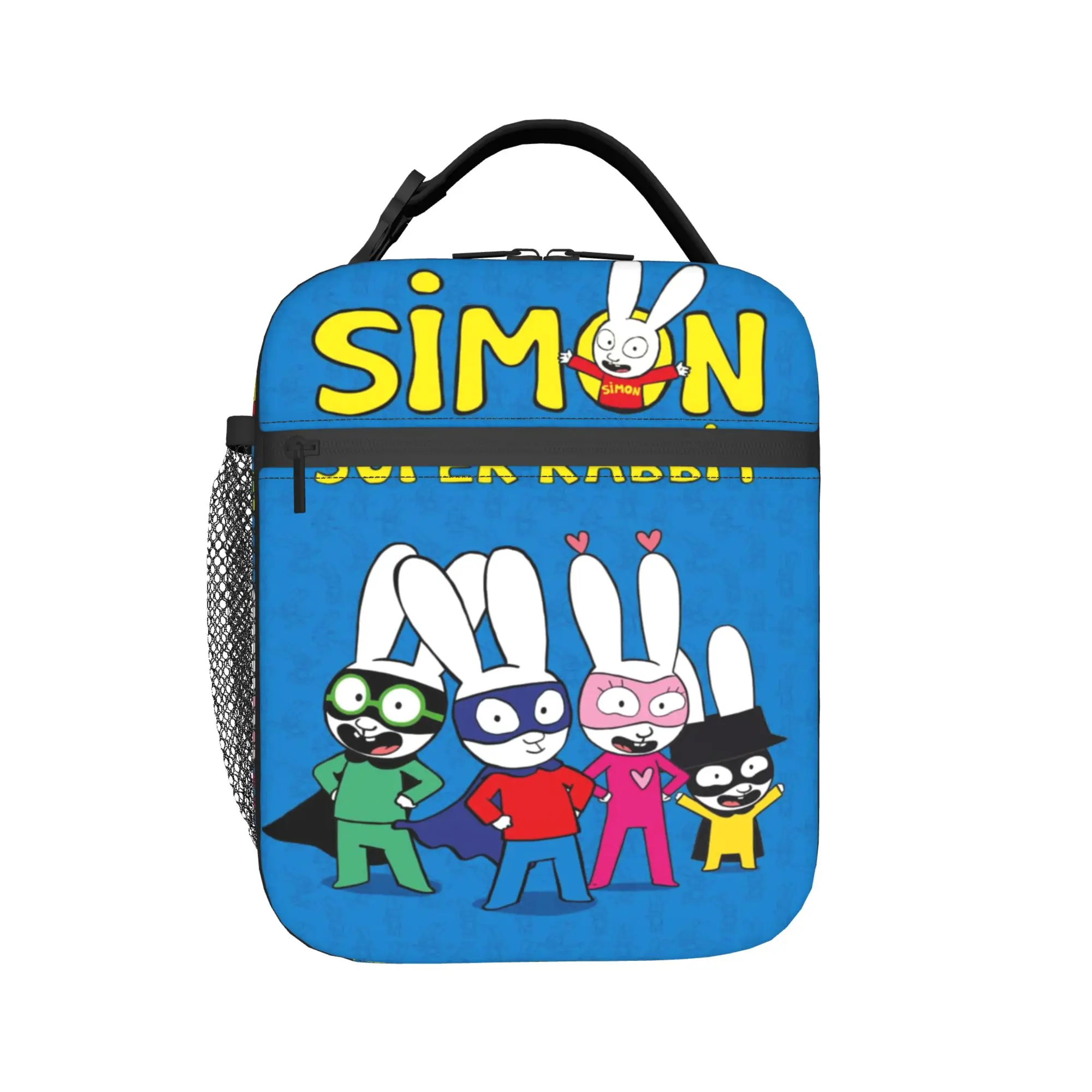 Simon Super Rabbit Thermal Insulated Lunch Bags for Office  Portable Food Container Bags Men Women Thermal Cooler Lunch Box