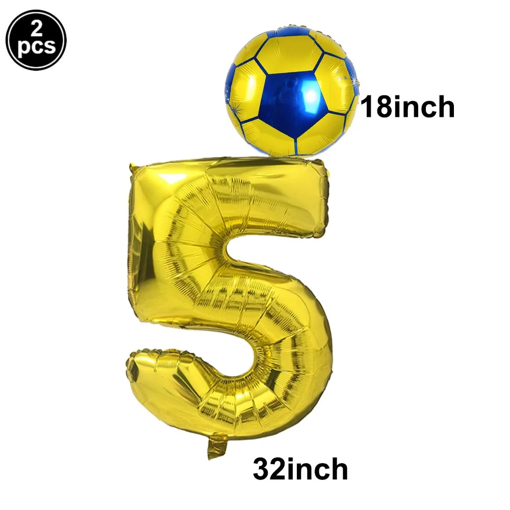2 Stück Fußball 0-9 Nummernballons Set Kinder Fußball Geburtstagsparty Babyparty Fußballverein Fußballspiel Deko-Zubehör – Detail 6