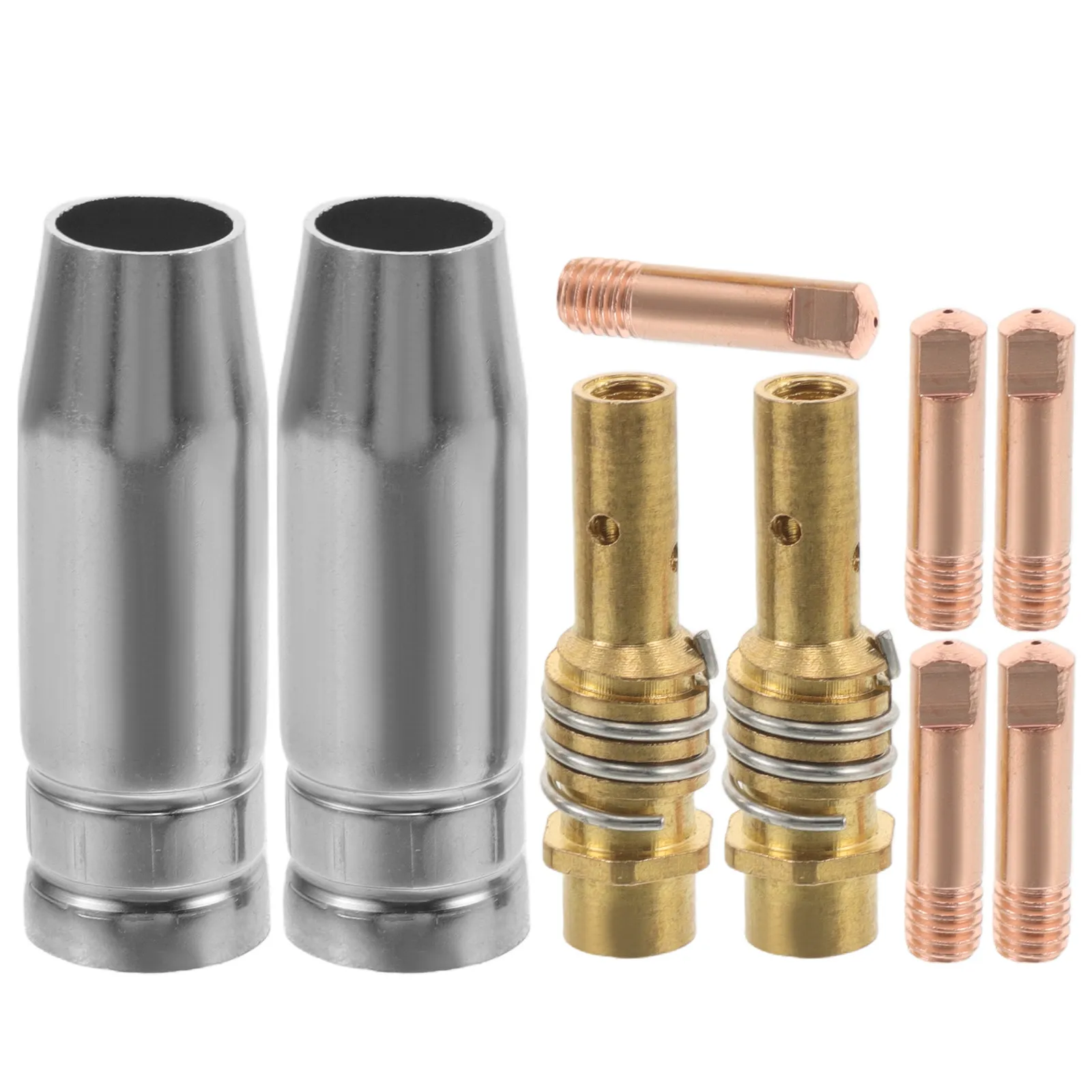 MIG Welding Copper Contact Tip Kit for 15AK Torch Mag Welding Gun Conductive Tip Nozzle Cover Replacement Contact Gas Torch