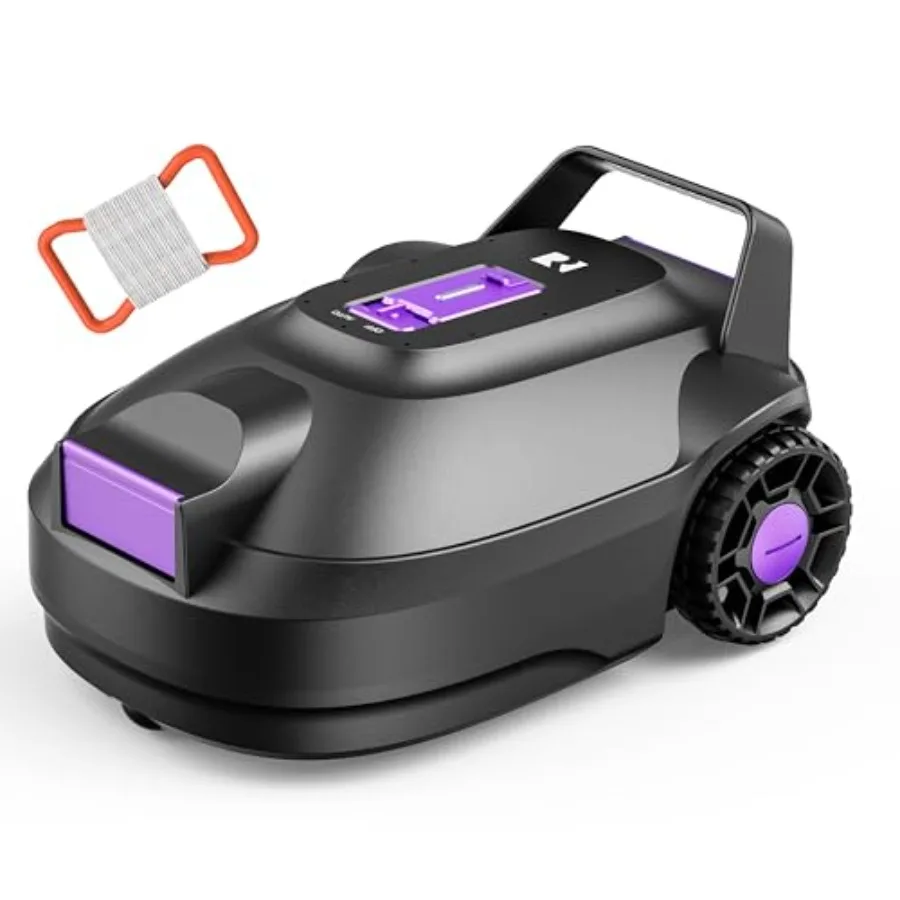 

Robotic Pool Cleaner for above-ground flat pools: dual-drive motors, dual-layer filtration, 180min runtime, auto-parking design