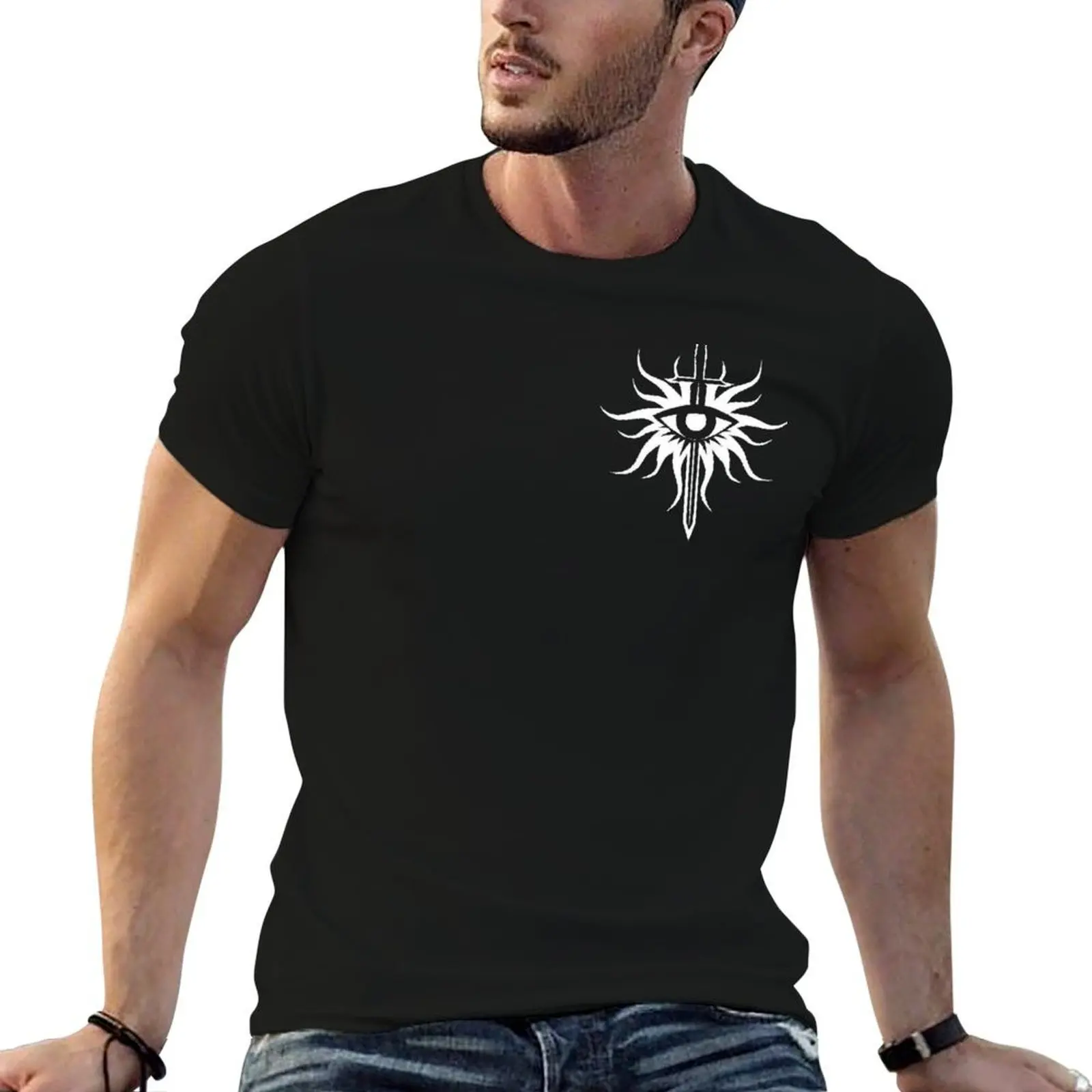 Dragon Age Inquisition - T-shirt avec logo Seekers of Truth, t-shirt imprimé avec motif à la mode