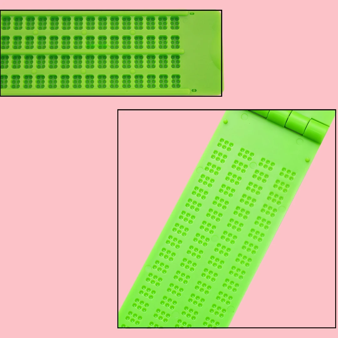 Picture 6: Braille Writing Board with Pin Pen for the Blind Visually Impaired People Stationary Tools Visual Impairment