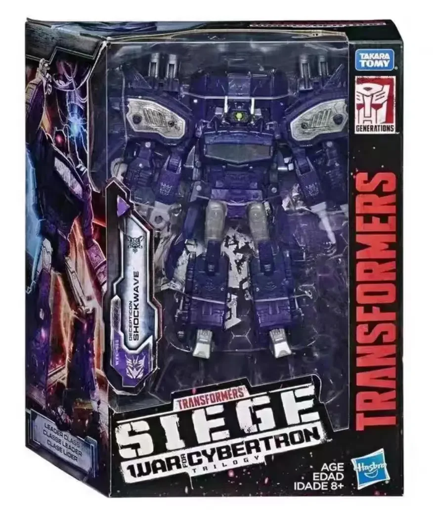 ในสต็อก Hasbro Siege WFC-S14 Shockwave 25 ซม. Deluxe Class Original Action Figure ของเล่นของขวัญคอลเลกชัน