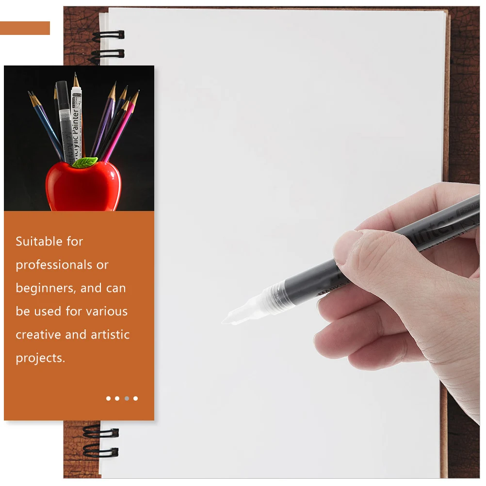 

8Pcs Acrylic Paint Pens Smooth White And Black Color Markers For Artistic Projects