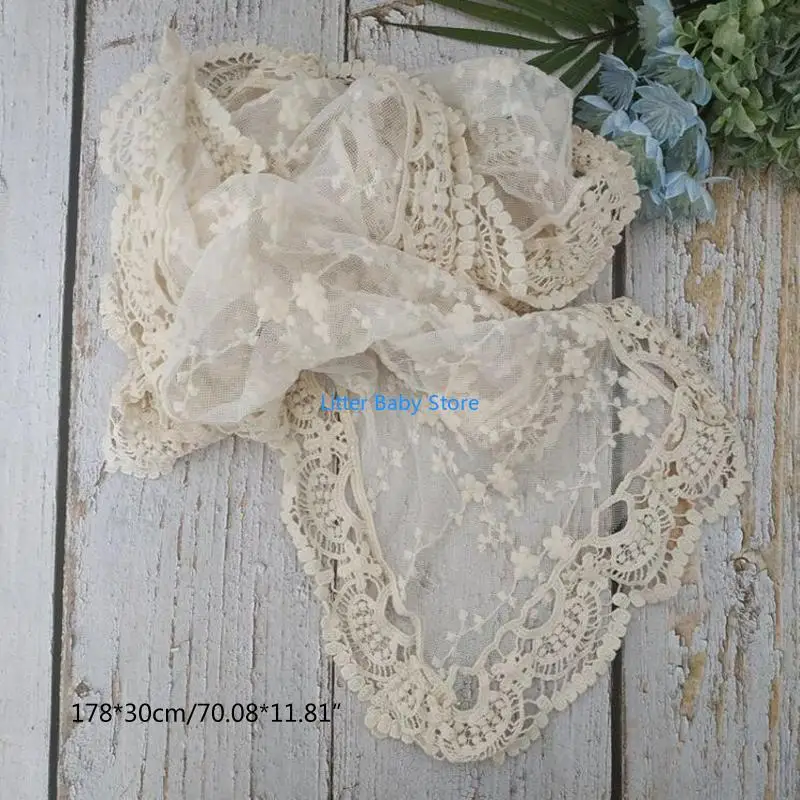 N80C الطفل خمر الدانتيل بطانية صور خلفية الدانتيل الرضع حديثي الولادة التصوير الدعائم #6