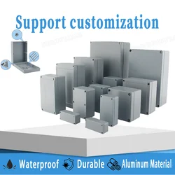 Aluminium Enclosure Waterproof Box Electronics Housing Alloy Case IP67 Project Instrument Boxes Outdoor Metal Junction
