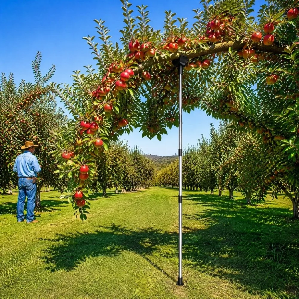 Stainless Steel Tree Support Stake 1.5m/1.9m Sturdy Branch Support Brace Durable Prevent Breakage Garden Plant Stake